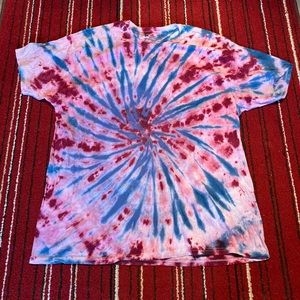 Red White and Blue Tiedye shirt